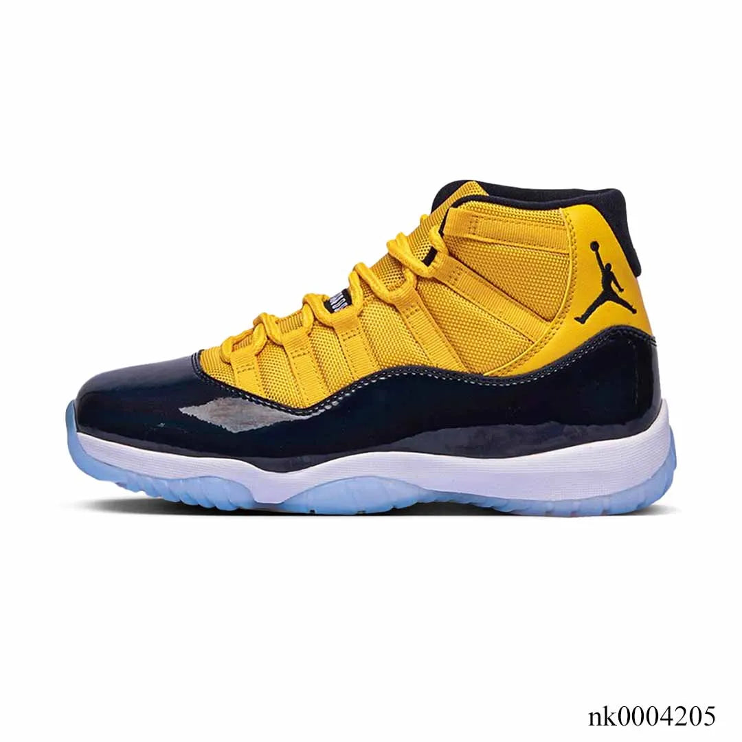 AJ 11 Black Yellow Shoes Sneakers - nk0004205 image 1
