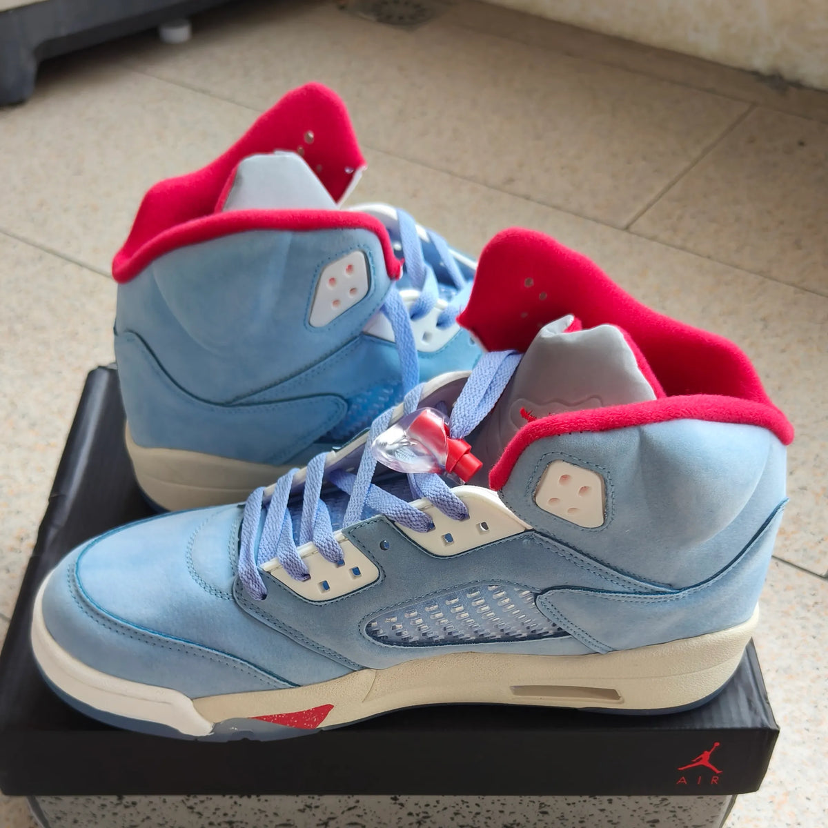AJ 5 Retro Trophy Room Ice Blue Shoes Sneakers - nk0000146 image 4