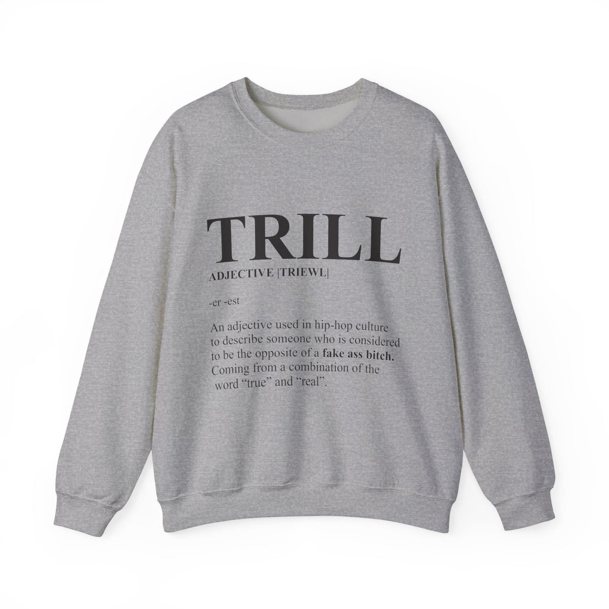 Trill Definition Crewneck Sweatshirt image
