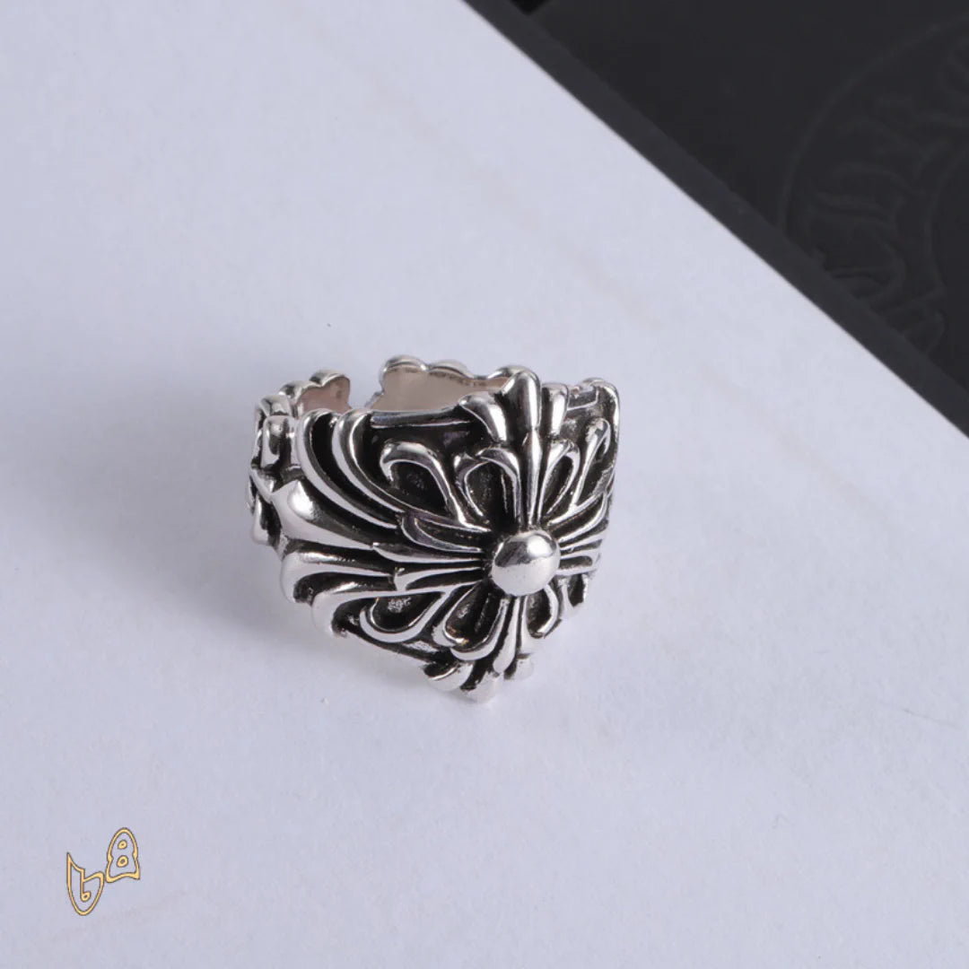 CH Cross Flower Ring - CH0091 image 1