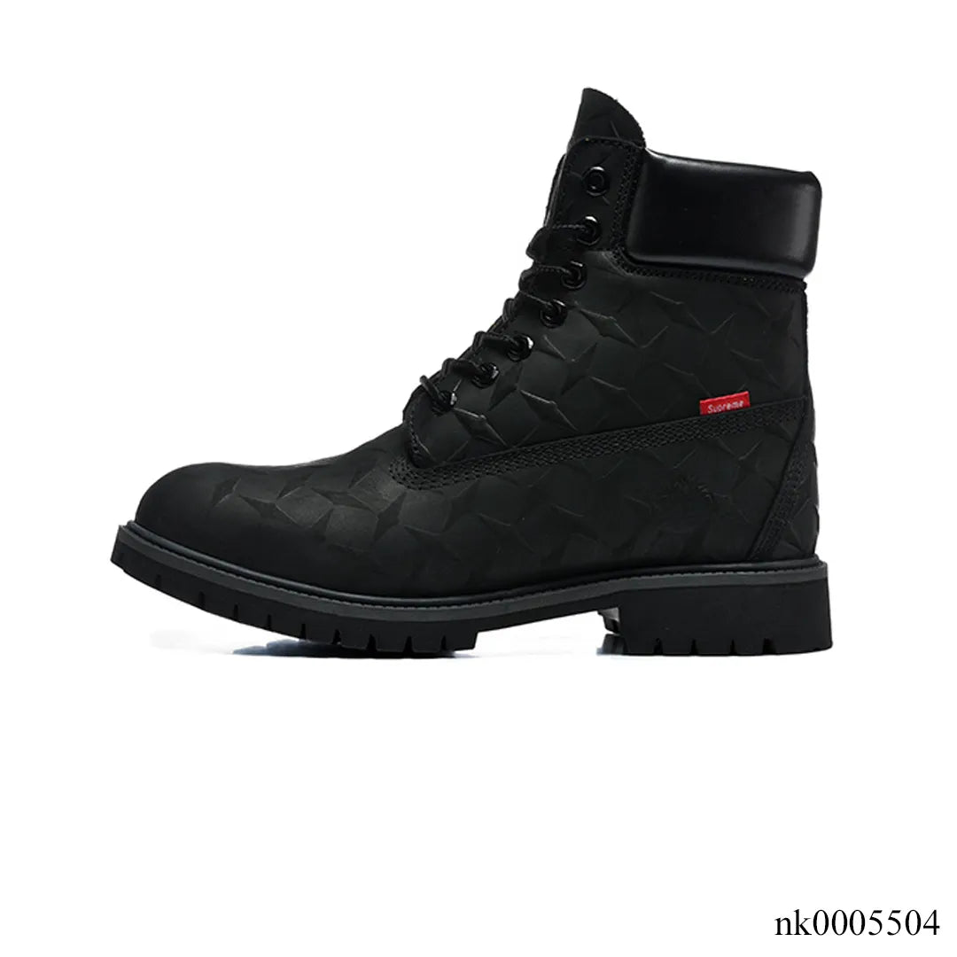 [PREMIUM] SUP x TBL 6-Inch Premium Waterproof Boot 'Embossed Diamond Plate - Black' Shoes Sneakers - nk0005504 image 1