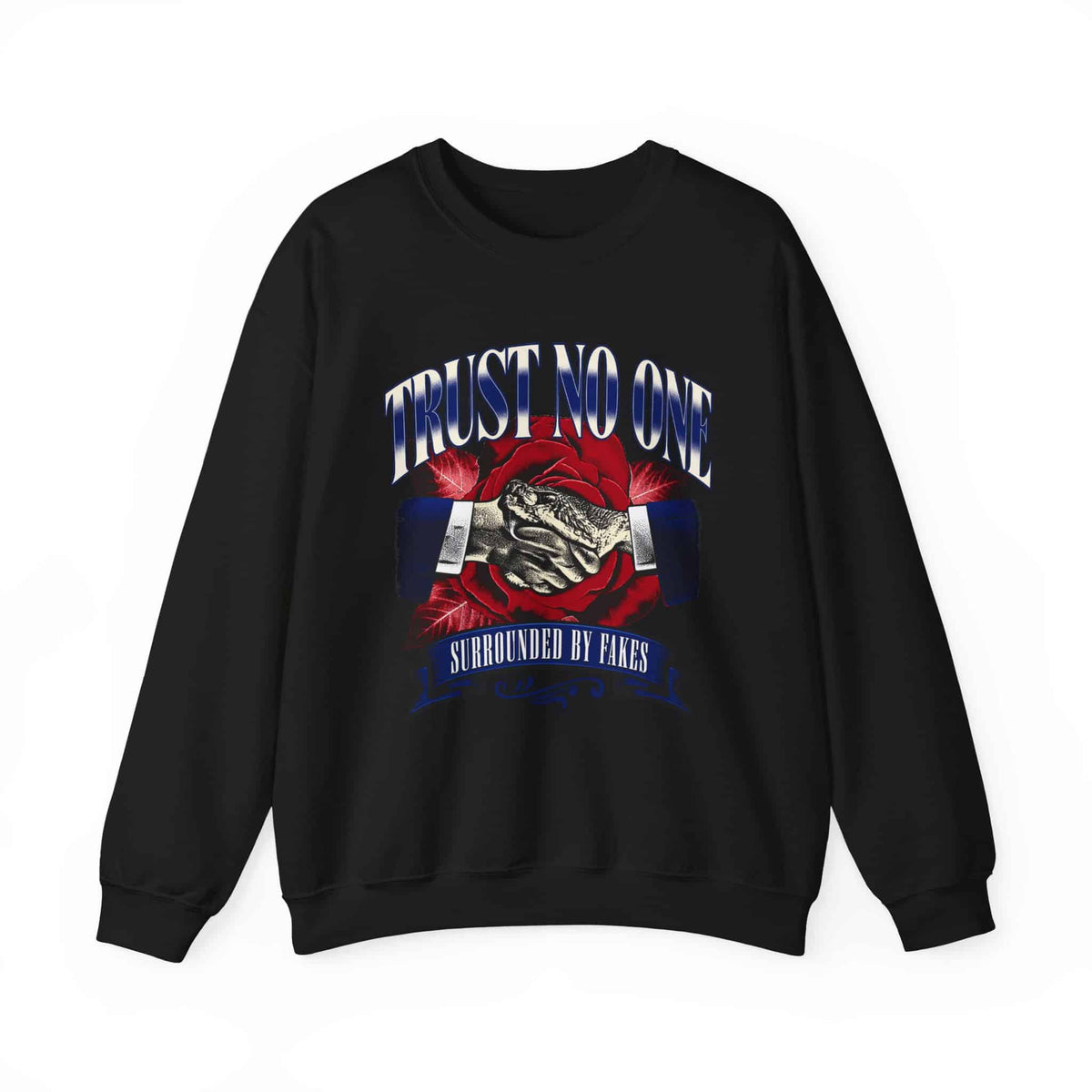 Graphic Print Crewneck Sweatshirt - POD0037 image