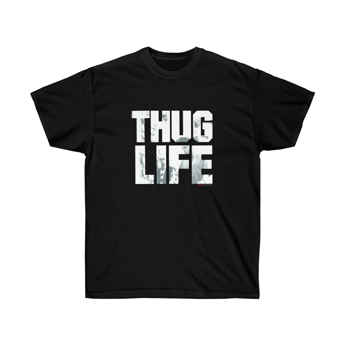 2Pac Thug Life Air Black Men T-Shirt - Black, 3XL image