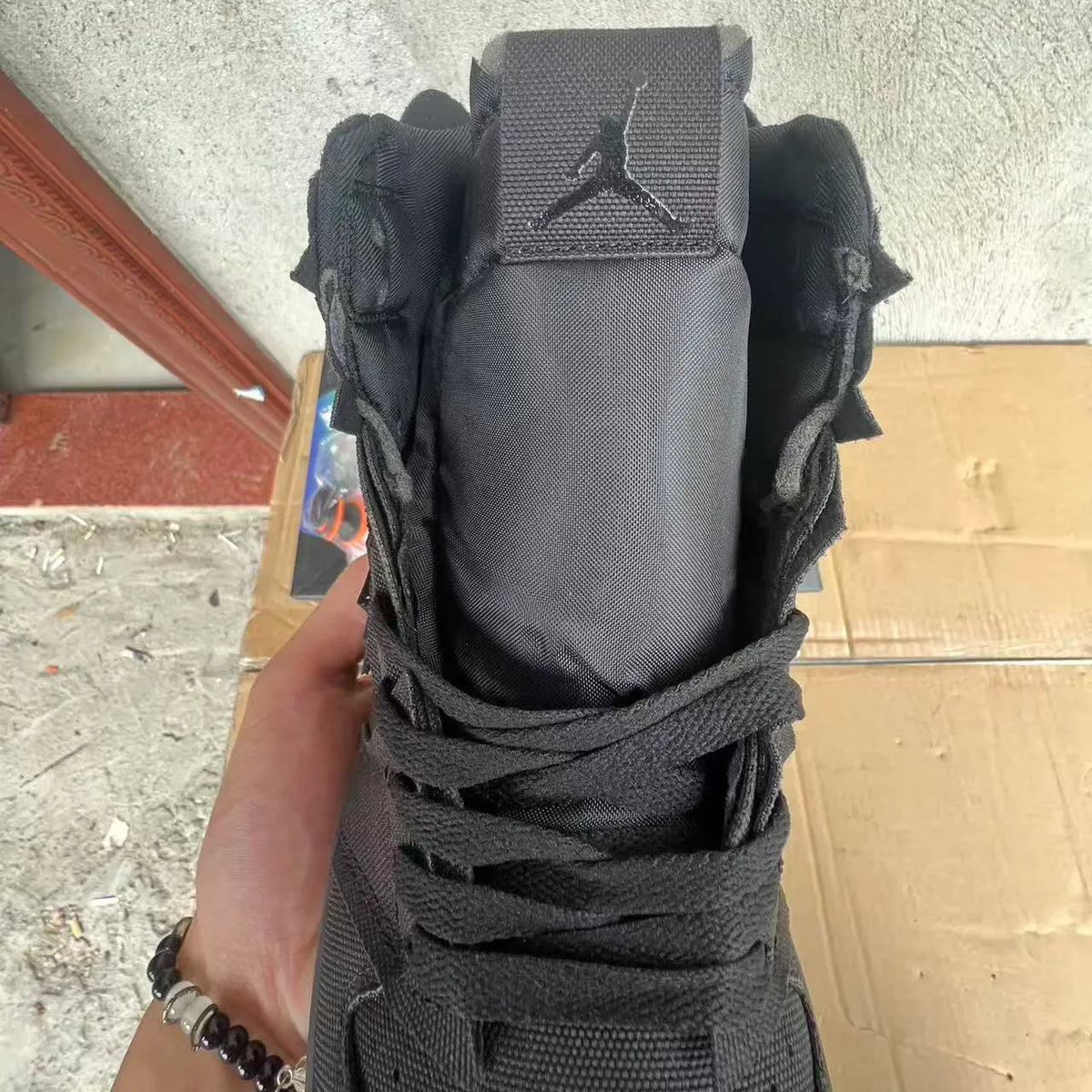 J Balvin x AJ 1 "Black" Shoes Sneakers – nk0005300 image 6