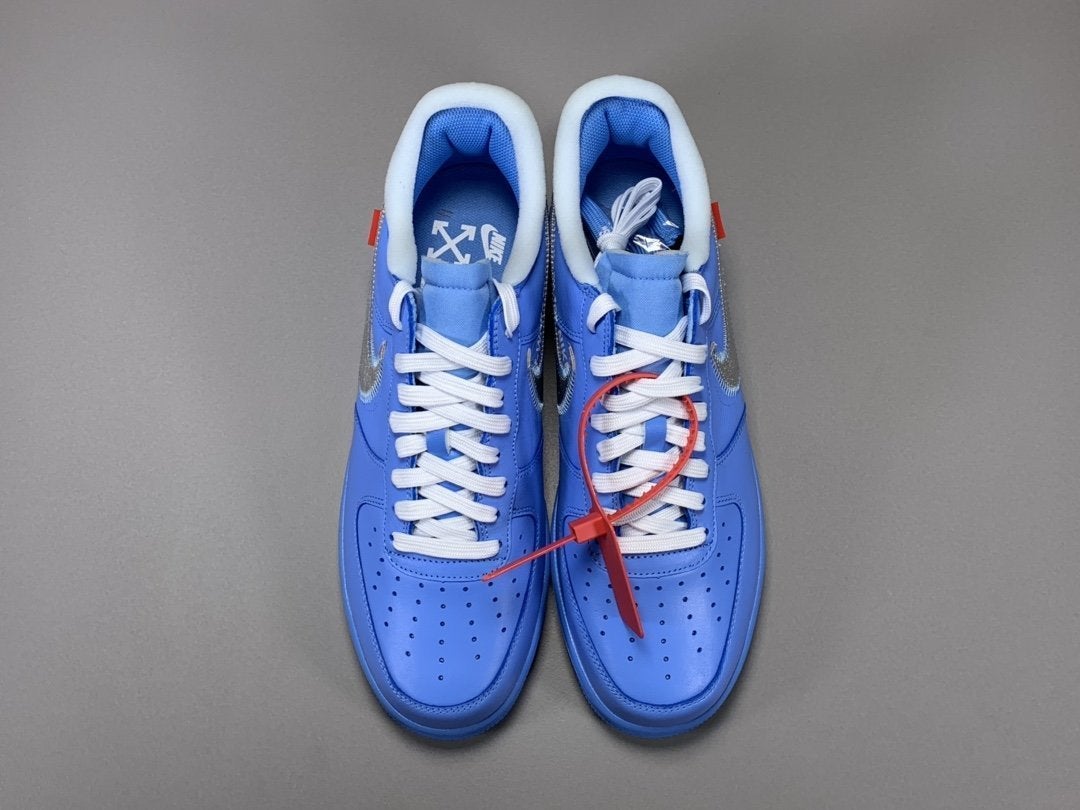 AF 1 Low OW MCA University Blue Shoes Sneakers - nk0000004 image 8