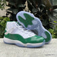 AJ 11 White Green Shoes Sneakers - nk0003951 image 8