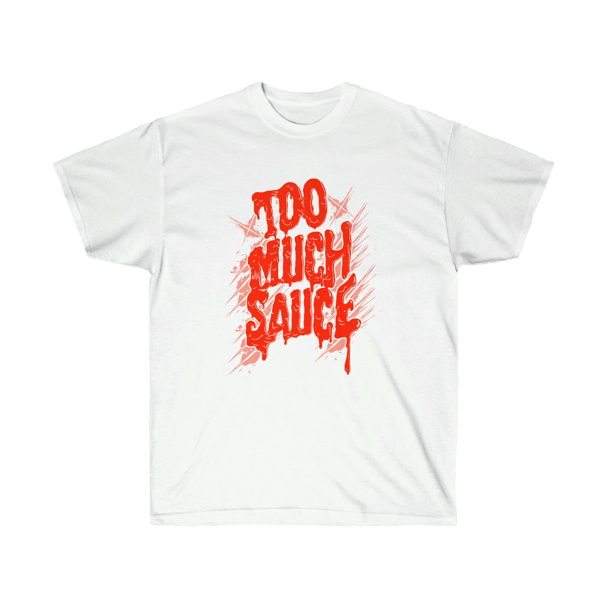 Too Much Sauce Men T-Shirt - White, M image