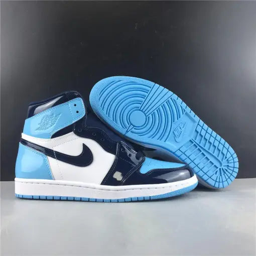 AJ 1 Retro High UNC Patent Shoes Sneakers - nk0000111 image 8