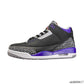 AJ 3 Retro Black Court Purple Shoes Sneakers - nk0000817 image 1