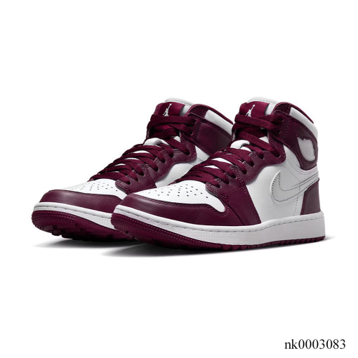 AJ 1 Retro High Golf Bordeaux Shoes Sneakers - nk0003083 image 1