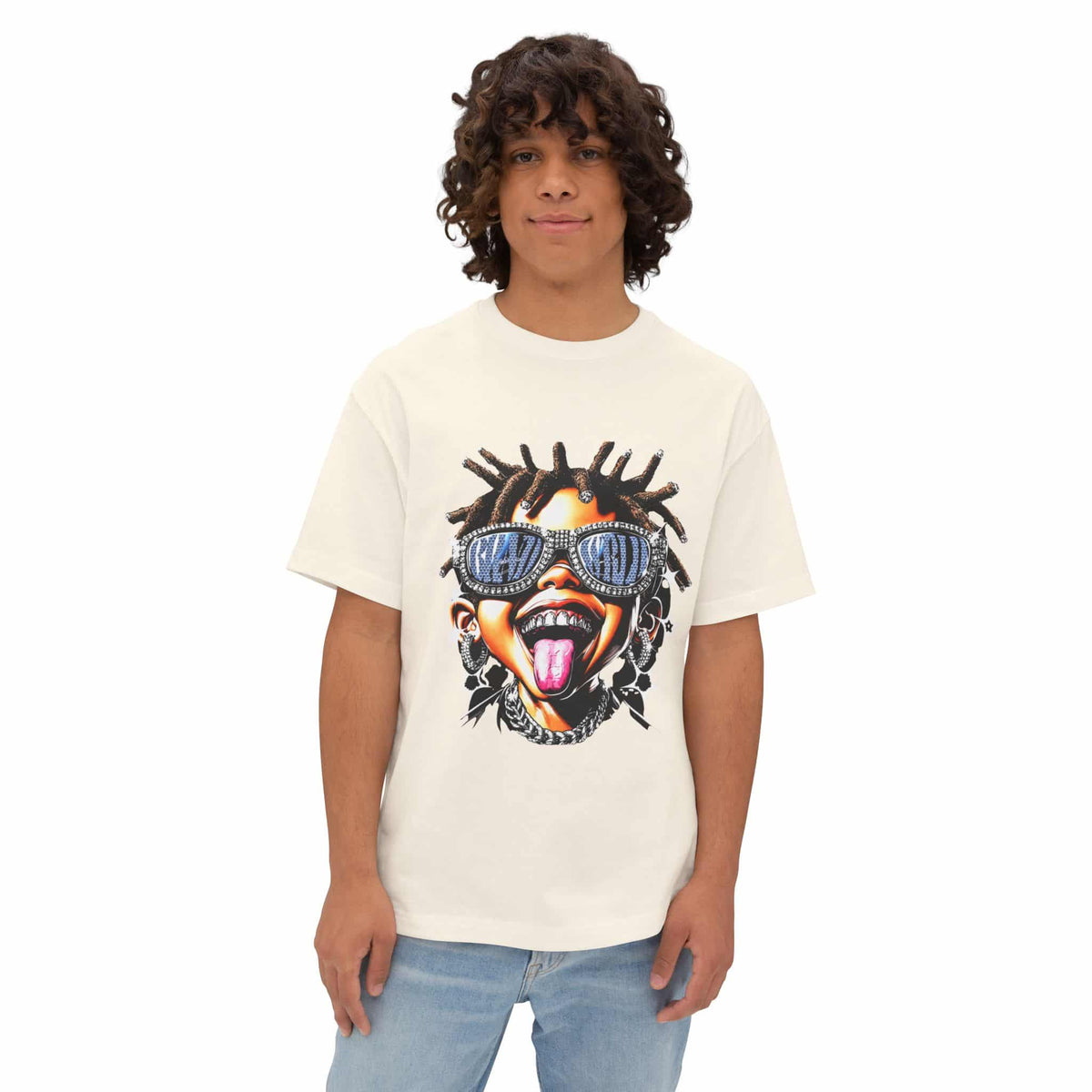 Diamond Drip Unisex Oversized Boxy Tee image 15