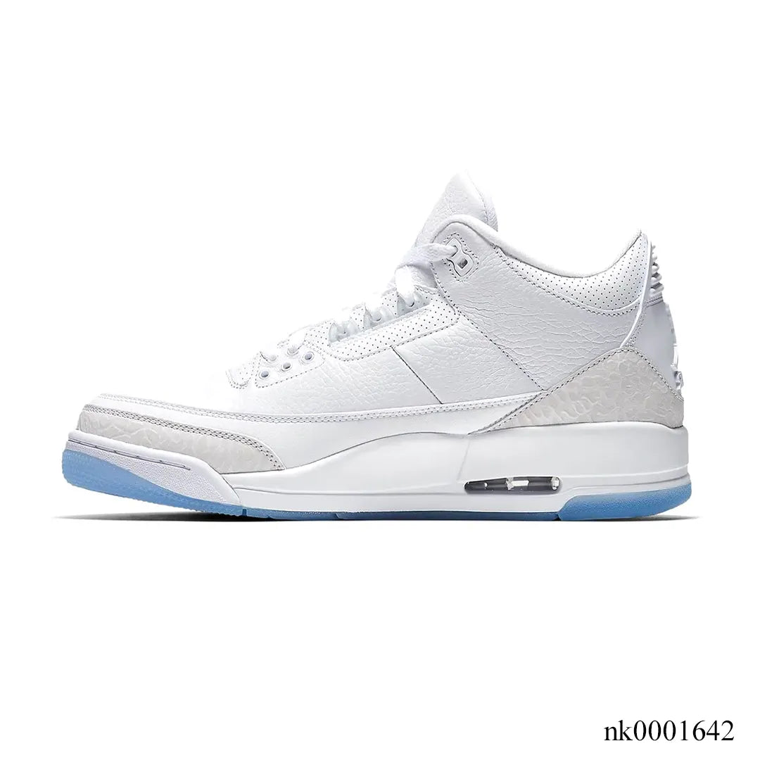 AJ 3 Pure White Shoes Sneakers - nk0001642 image 1