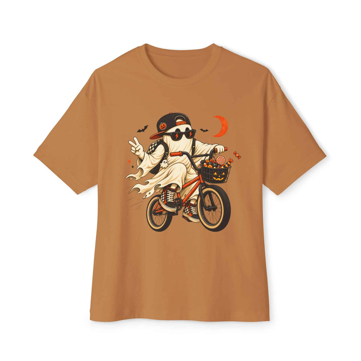 Ghost Rider BMX Unisex Oversized Boxy Tee - Toast, 3XL image