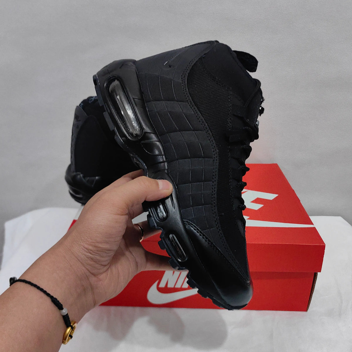 AM 95 Sneakerboot Black Shoes Sneakers - nk0005018 image 6