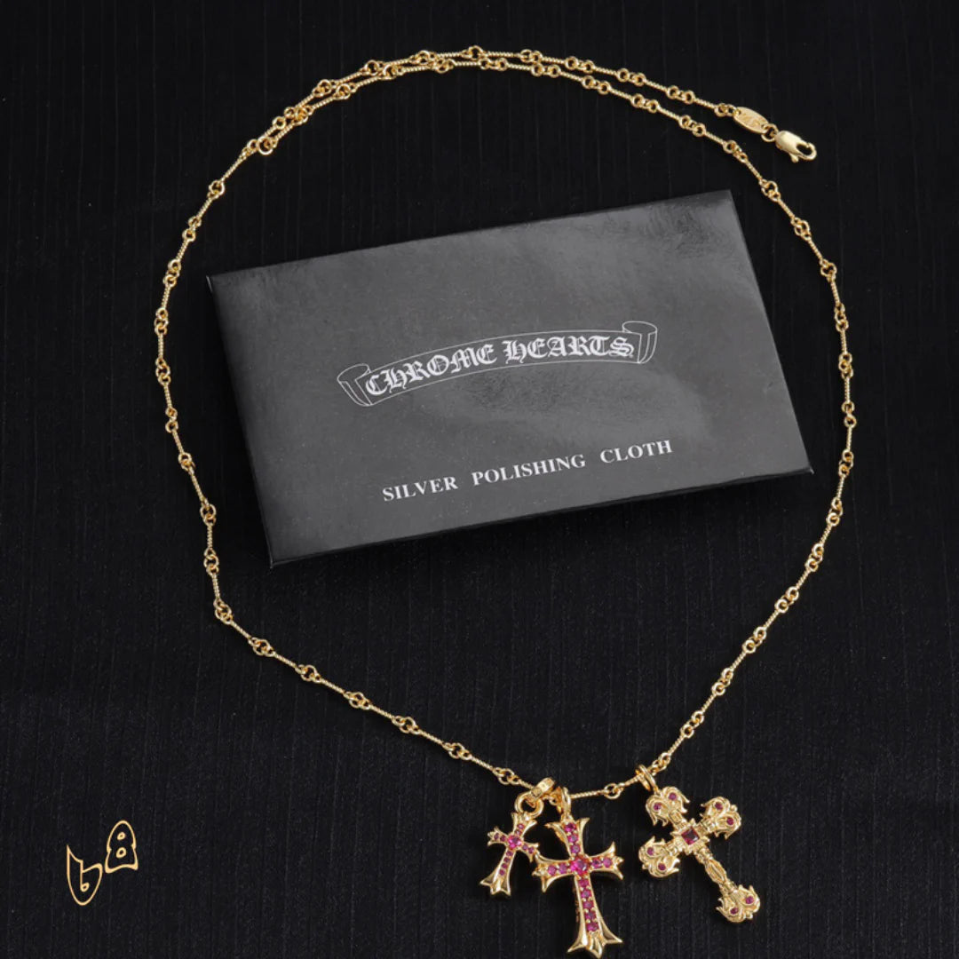 CH Cross Pendant Necklace - CH0046 image 4