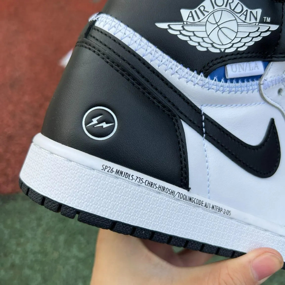 Fragment x Union LA x AJ 1 High OG Black White Shoes Sneakers – nk0004747 image 8