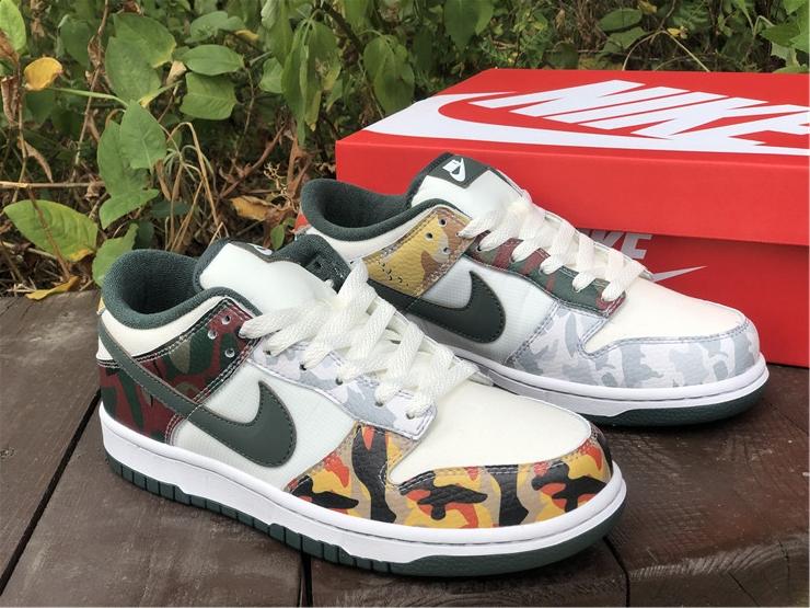 Dunk Low SE Sail Multi Camo Shoes Sneakers - nk0001710 image 3