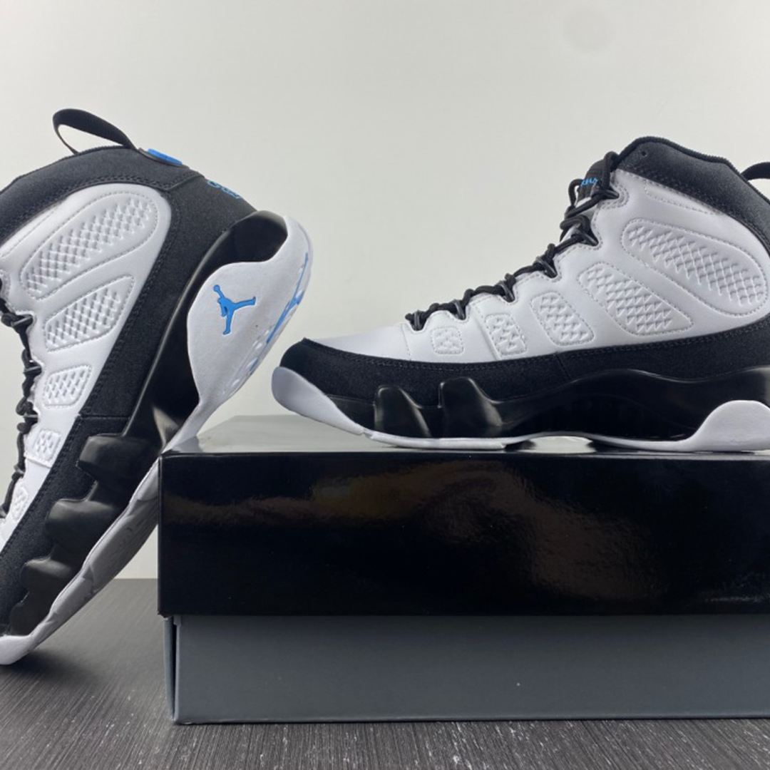 AJ 9 Black University Blue Shoes Sneakers - nk0000819 image 7