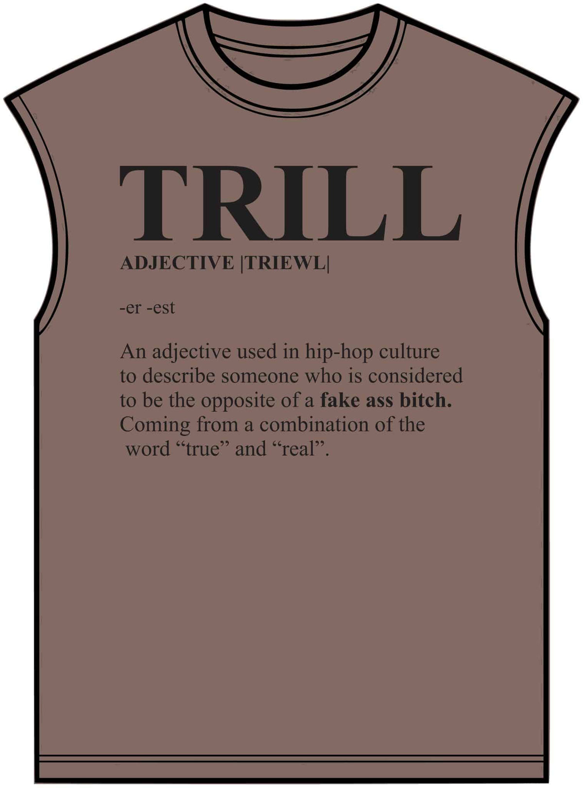 Trill Definition Unisex Garment-Dyed Muscle Tee image 4