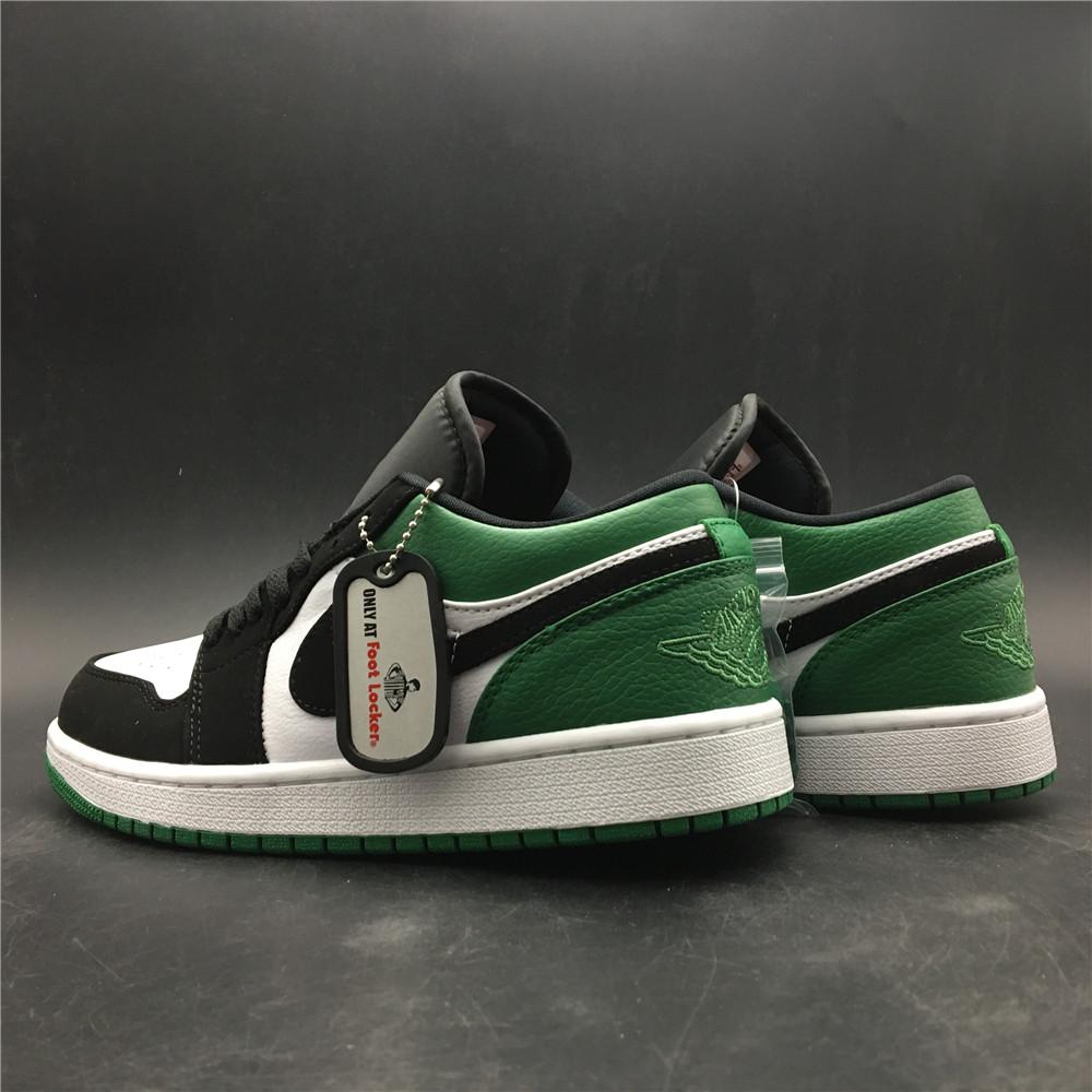 AJ 1 Low White Black Mystic Green Shoes Sneakers - nk0000303 image 11