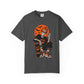 Retro Skater Skeleton Halloween Unisex Garment-Dyed T-shirt image