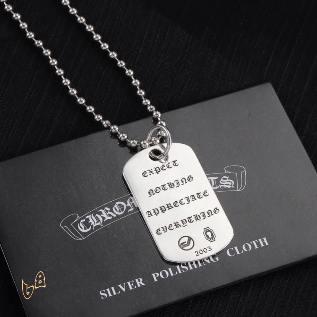 CH Dog Tag Necklace - CH0020 image 2