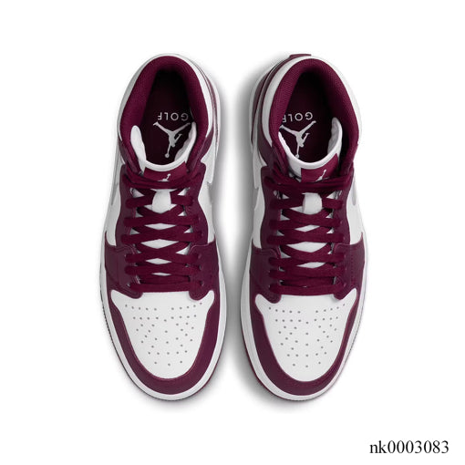 AJ 1 Retro High Golf Bordeaux Shoes Sneakers - nk0003083 image 2