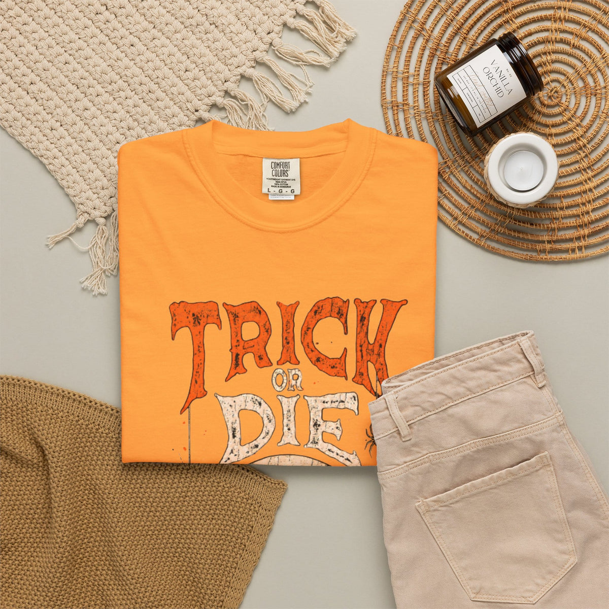 TRICK OR DIE Unisex Garment-Dyed T-shirt image 63