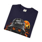 Spooky Streetwear Masked Unisex Garment-Dyed T-shirt image 68