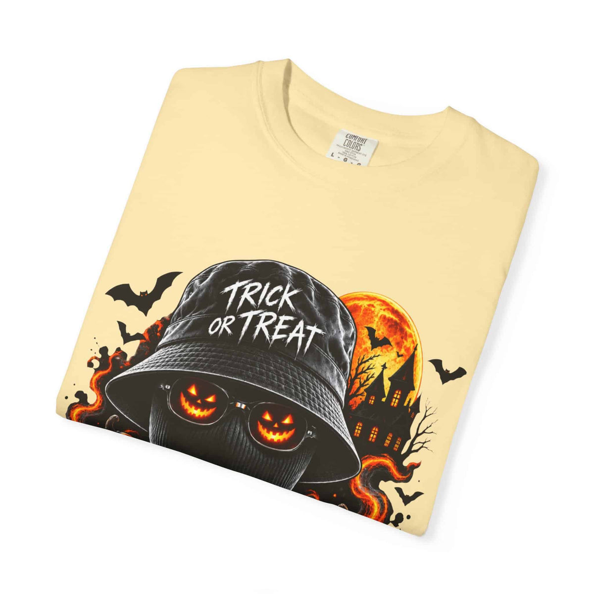 Spooky Streetwear Masked Unisex Garment-Dyed T-shirt image 20