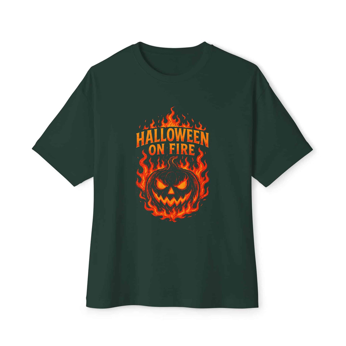 Halloween on Fire Unisex Oversized Boxy Tee image 24