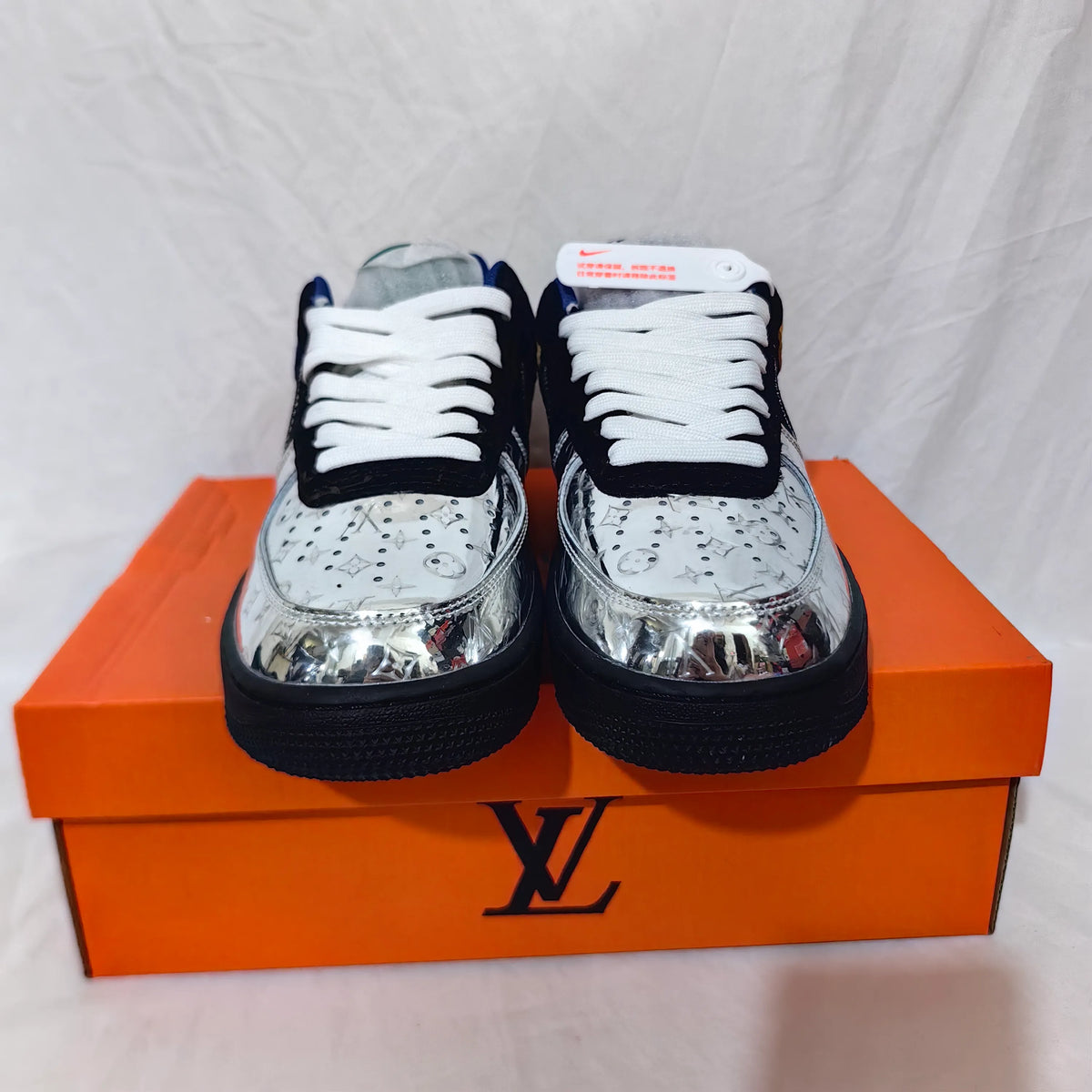 LV x AF 1 Low "Multi-Color Patchwork" Shoes Sneakers - nk0005327 image 12