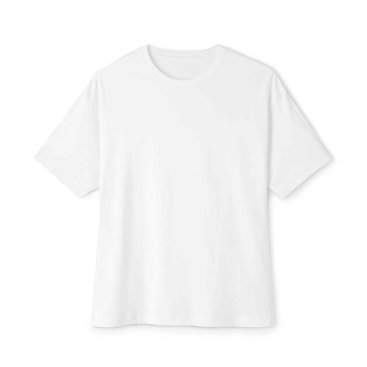 Ether Unisex Oversized Boxy Tee - White, M image