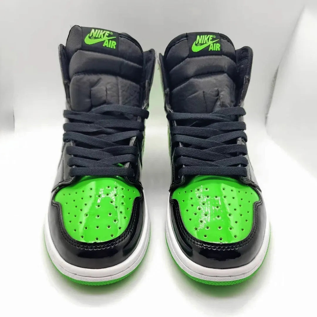 AJ 1 High OG Patent Green Shoes Sneakers – nk0004695 image 3