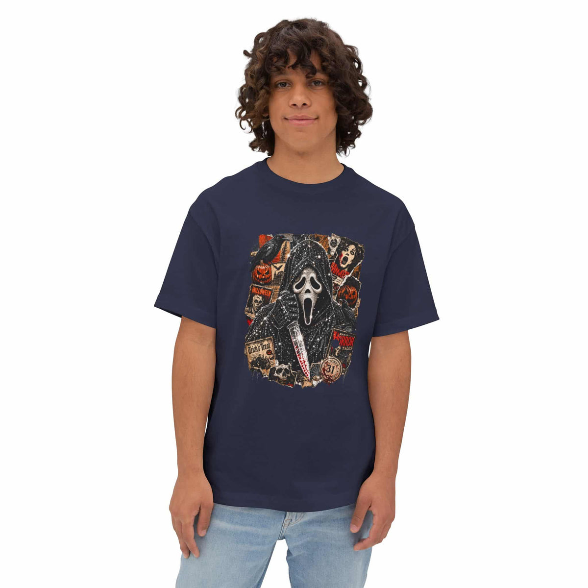 Halloween Horror Unisex Oversized Boxy Tee image 33