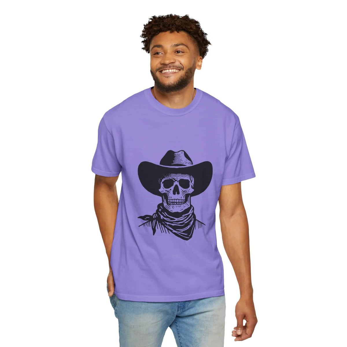 Outlaw Skull Unisex Garment-Dyed T-shirt image 54