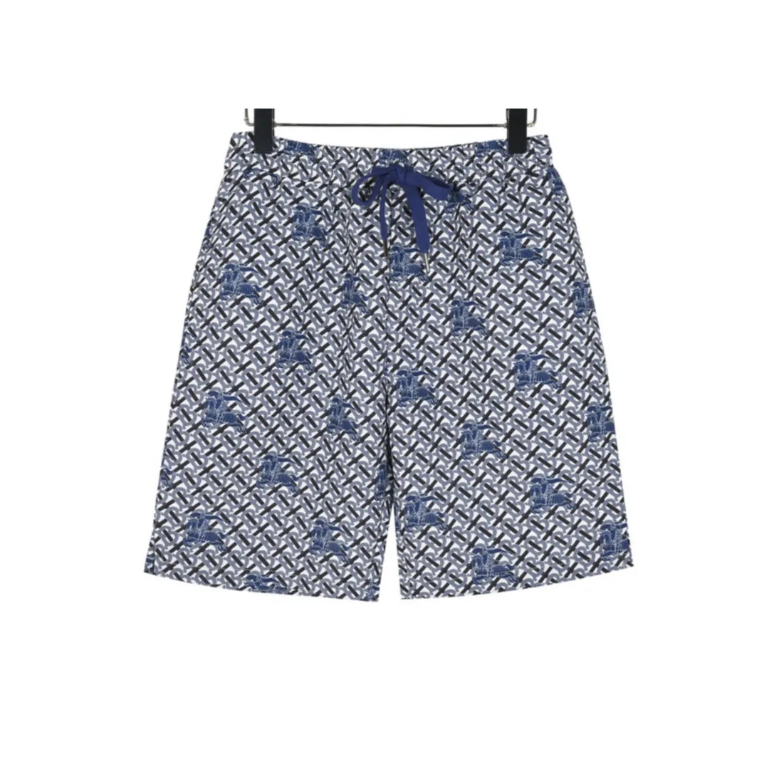 BUR All-Over Monogram Knight Shorts in Navy - 370 – bbr0000370 image 0