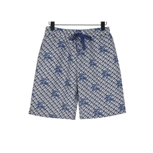 BUR All-Over Monogram Knight Shorts in Navy - 370 – bbr0000370 image 0