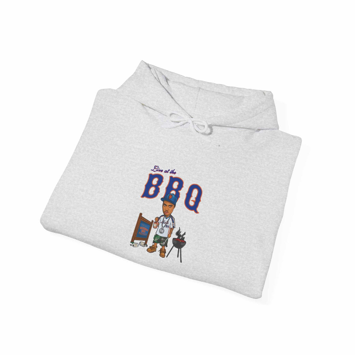Rap Nas Live At The BBQ Hooded Sweatshirt image 11