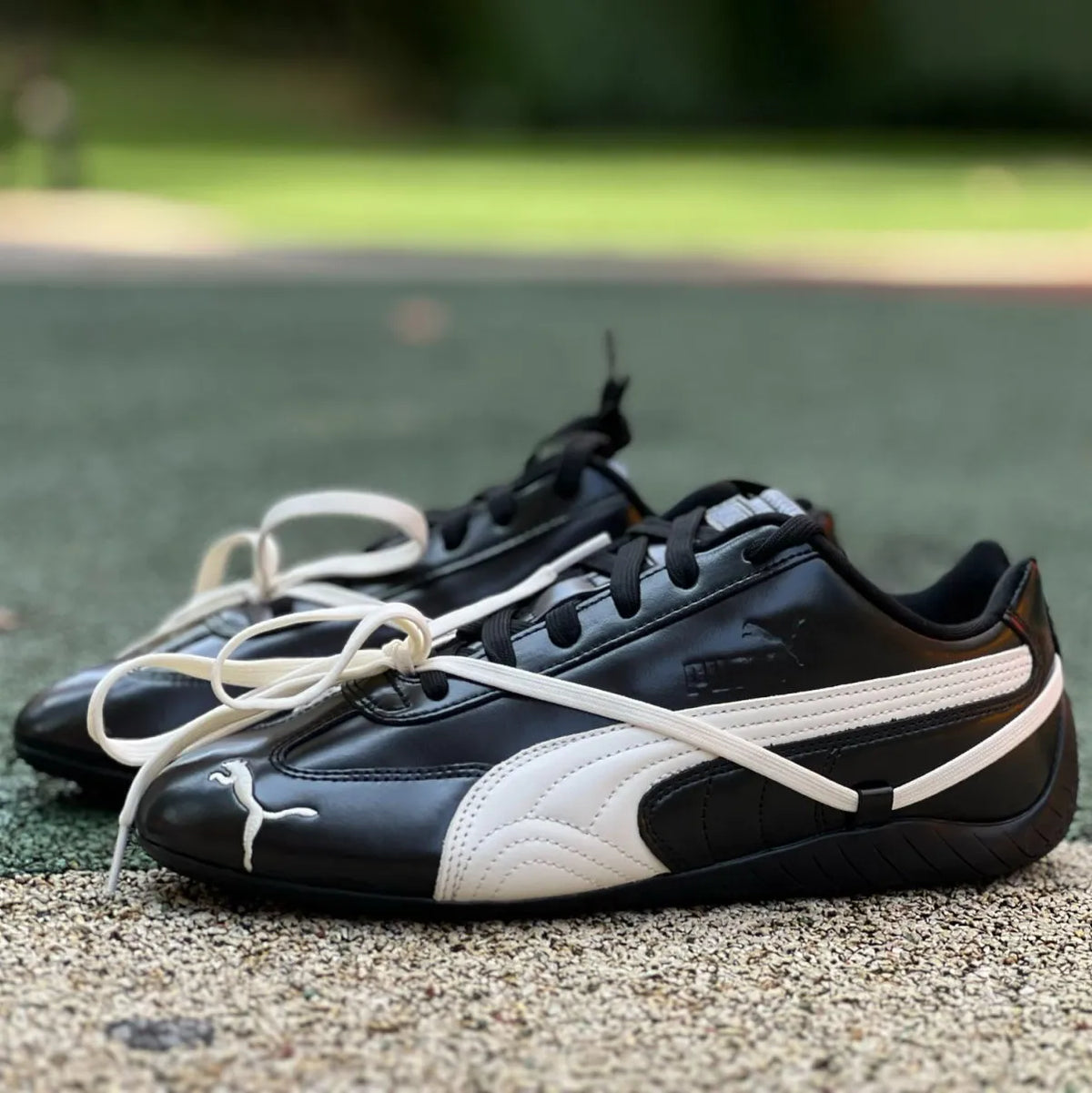 Rosé x PM Speedcat Premium Leather Black Shoes Sneakers - pm0000015 image 6