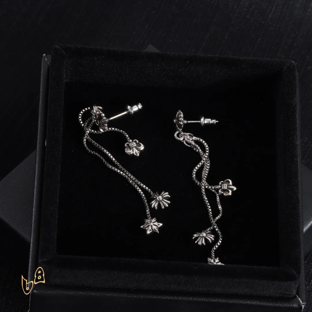 CH Triple Charm Drop Earrings - CH0157 image 4