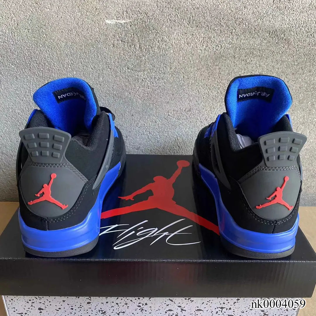 AJ 4 Retro Black Deep Royal Blue Shoes Sneakers - nk0004059 image 11