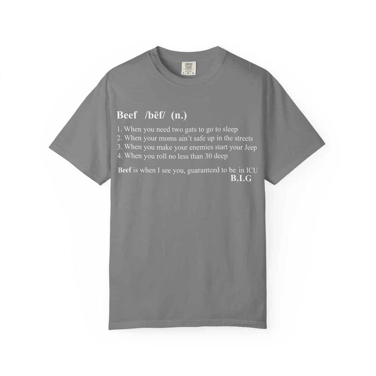 Beef Definition Unisex Garment-Dyed T-shirt image
