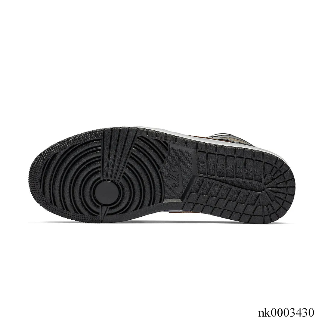AJ 1 Mid SE Black/Gold Shoes Sneakers - nk0003430 image 5