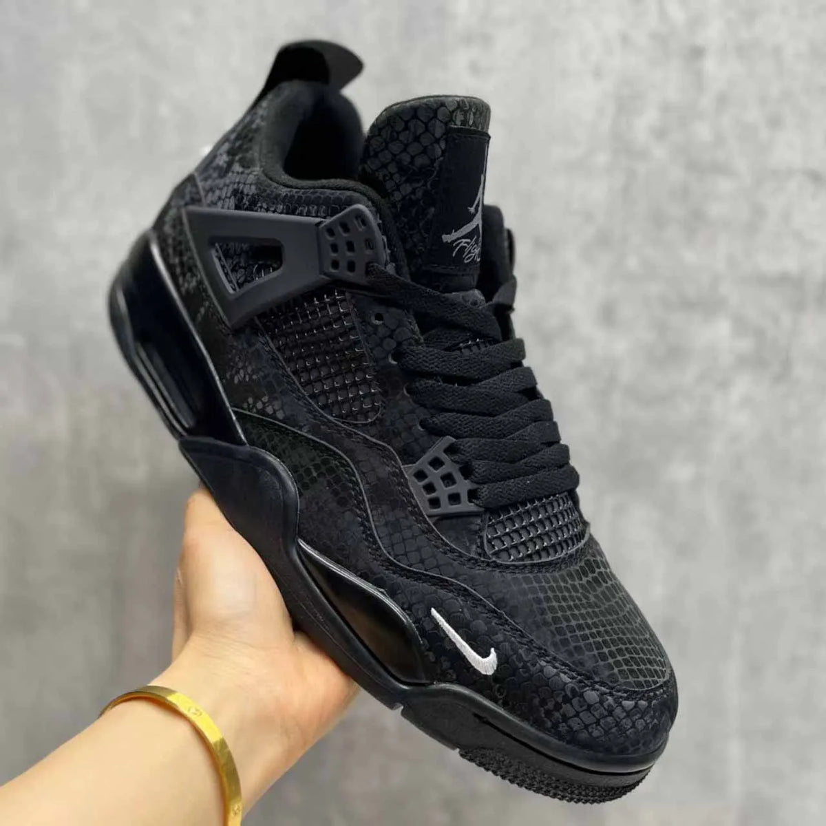 Nigel Sylvester x AJ 4 Black Mamba Shoes Sneakers – nk0004379 image 3