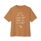 Kiki Loves Me Unisex Oversized Boxy Tee - Toast, M image
