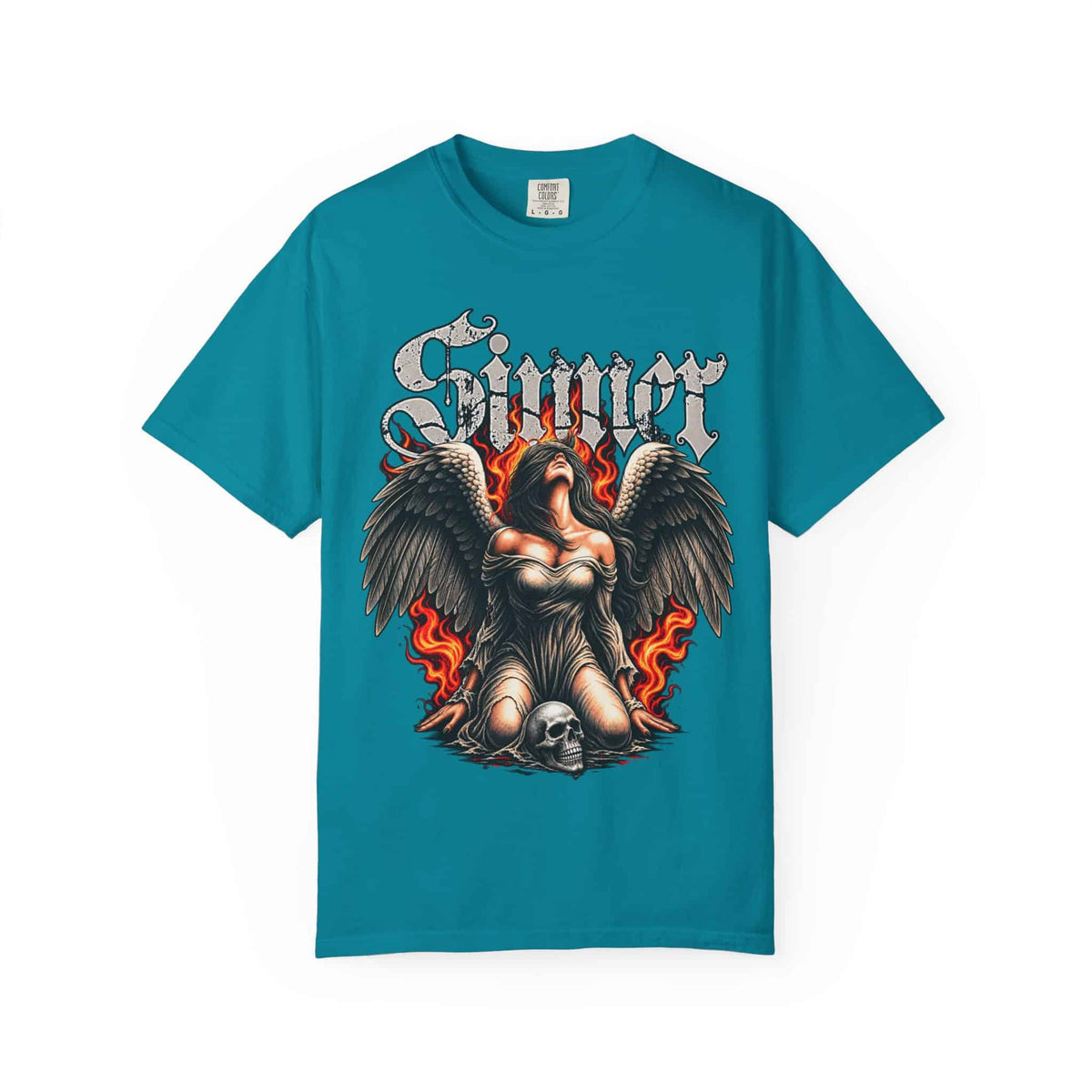 Sinner’s Flame Unisex Garment-Dyed T-shirt image 96