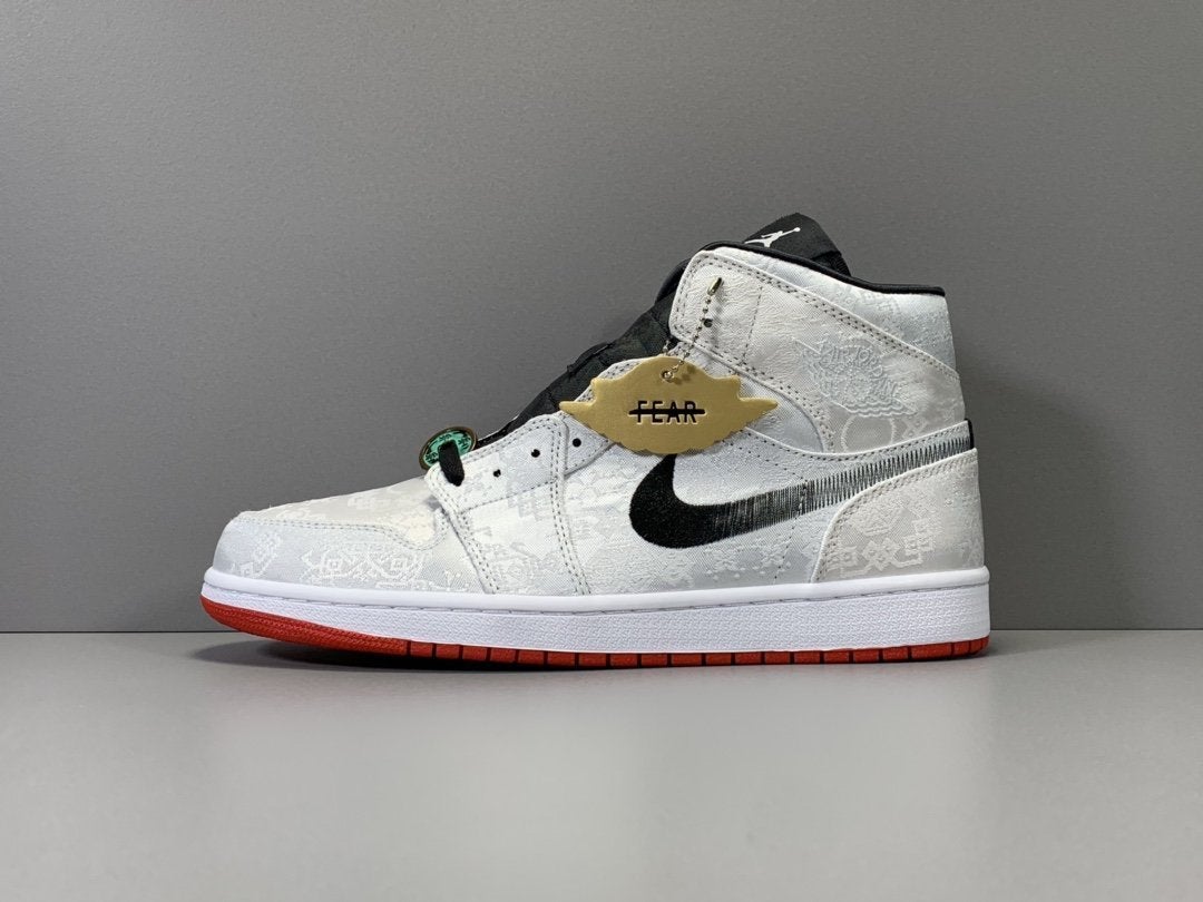 AJ 1 Mid SE Fearless Edison Chen CLOT Shoes Sneakers - nk0000056 image 8