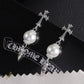CH Cross Pearl Dangle Earrings - CH0167 image 4