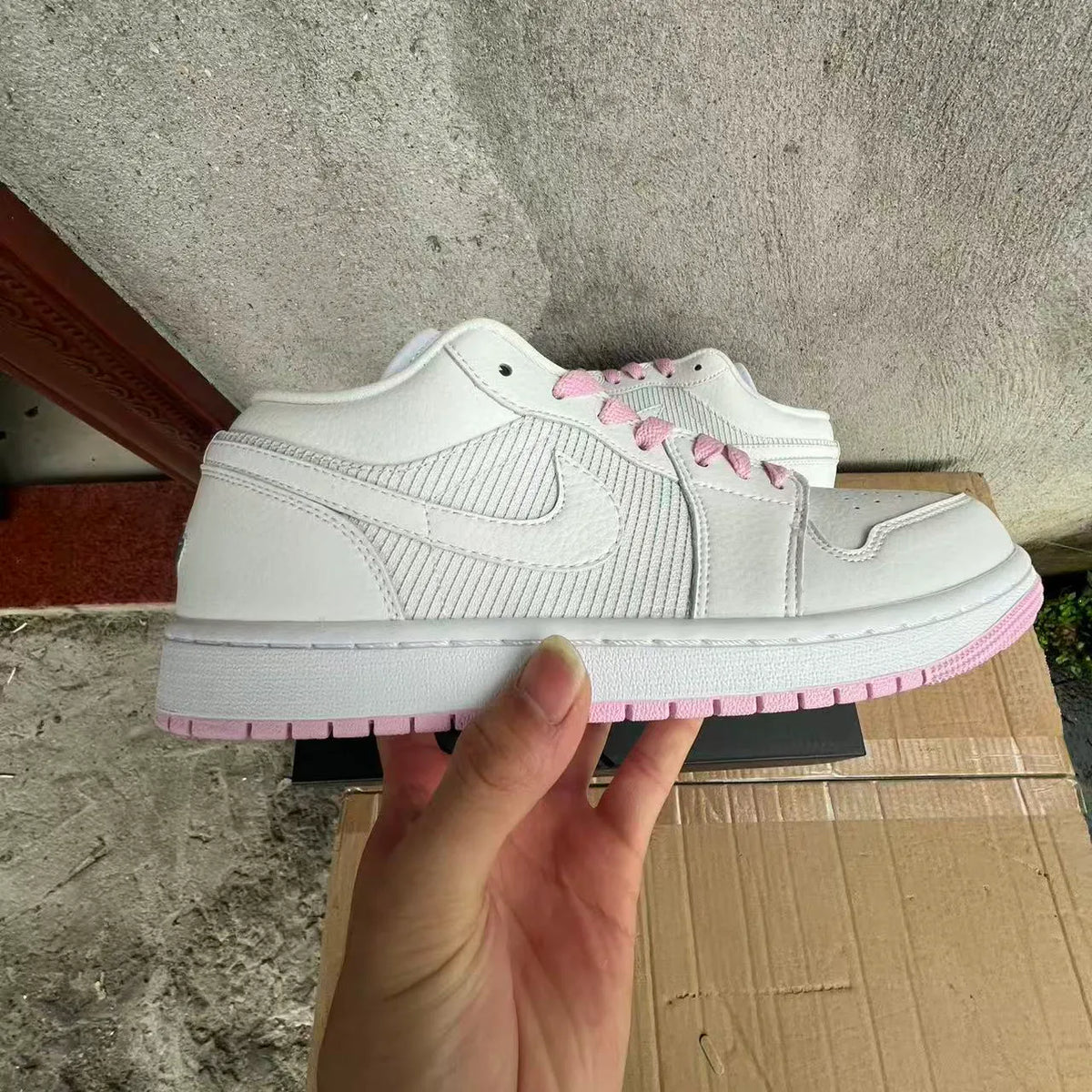 AJ 1 Low SE Summit White Shoes Sneakers – nk0005492 image 4